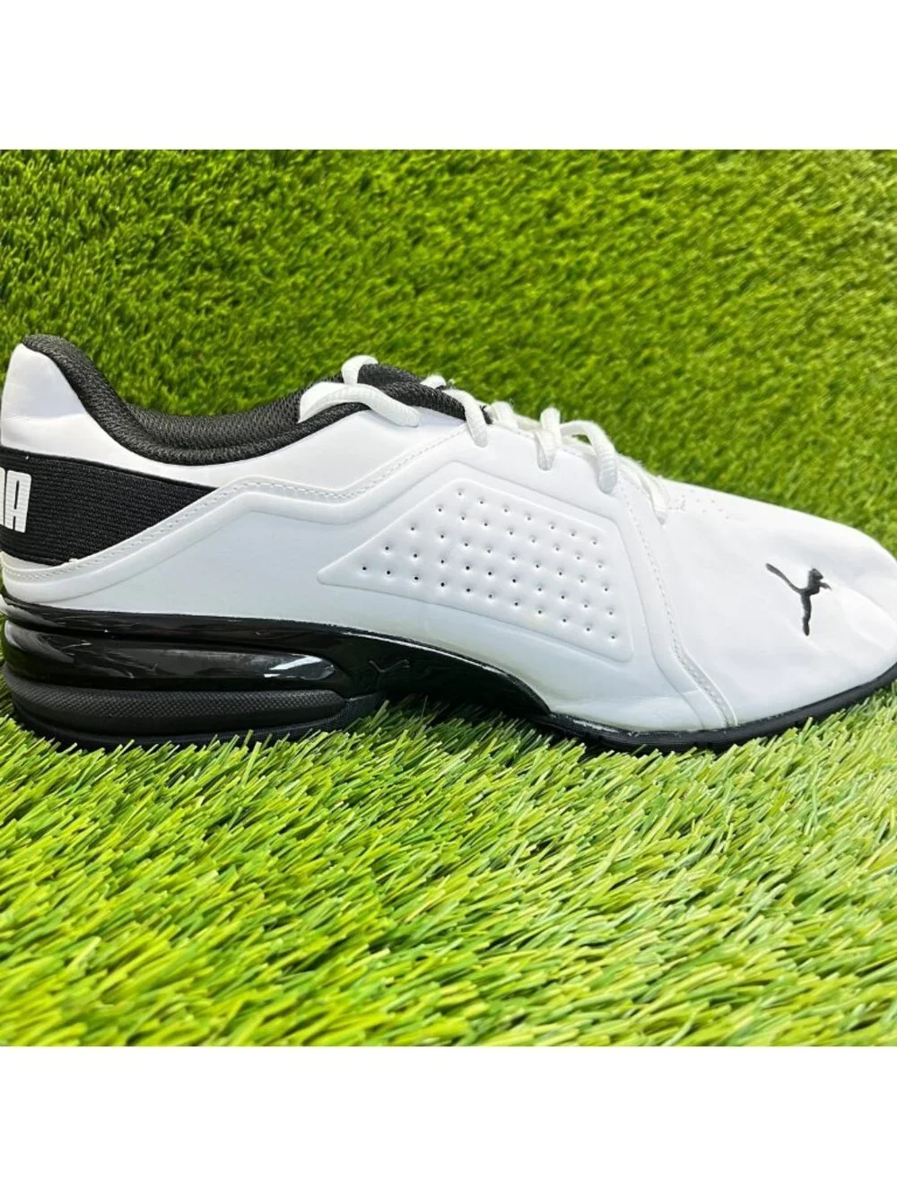 Puma Viz Runner Mens Size 11W White Athletic Running Walking Shoes Sneakers
